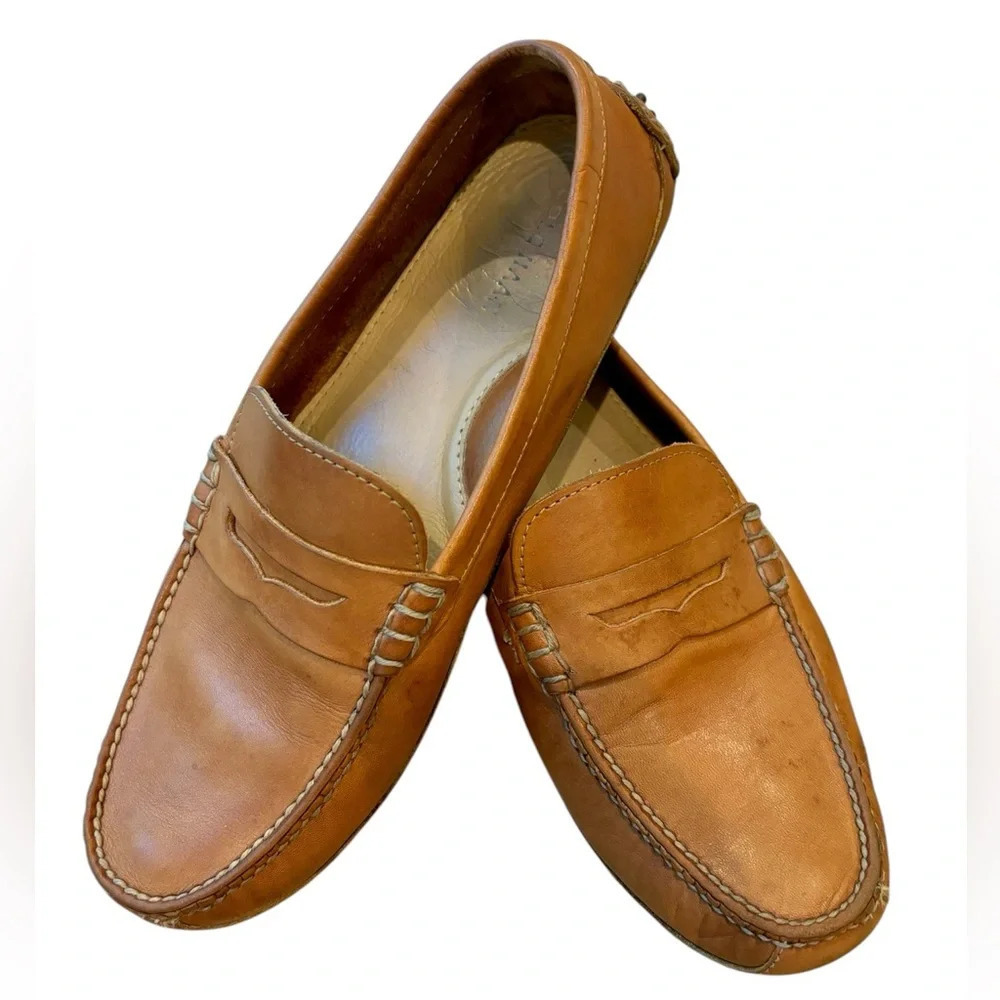 Cole Haan Men’s Penny Loafers Genuine Leather Brown Size 10.5